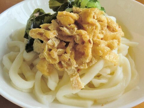 こどものお弁当★おかかお揚げ冷やしきつねうどん